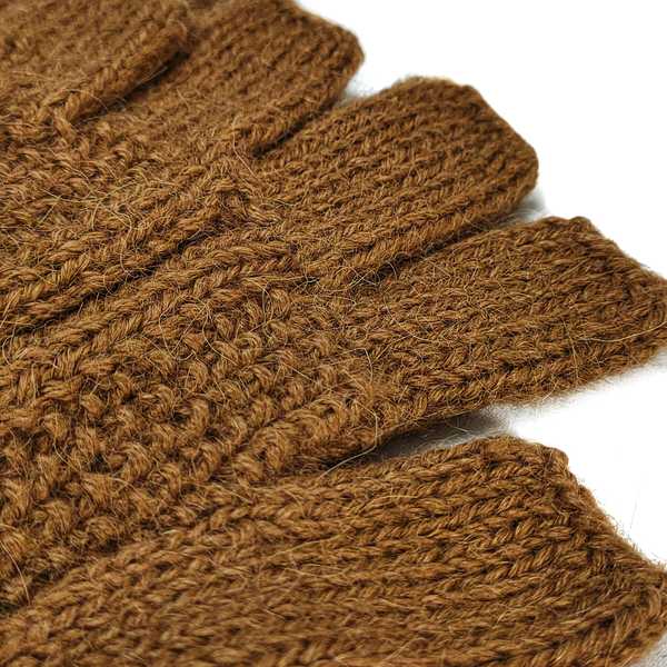 Gants Mitaines Alpaga Homme Tissu Tricotés au Pérou - Inka Products