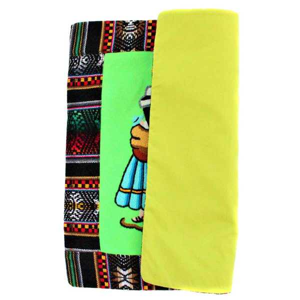 Housse Coussin Péruvienne Verte Las Chismosas - Inka Products