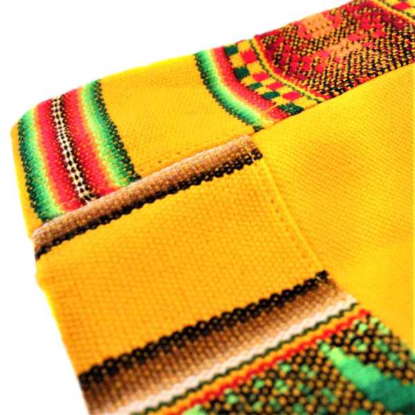 Housse Coussin Péruvienne Jaune Las Chismosas - Inka Products