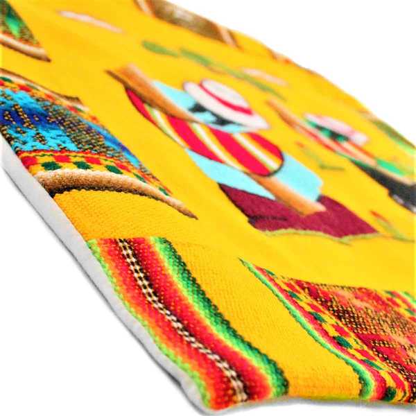 Housse Coussin Péruvienne Jaune Las Chismosas - Inka Products