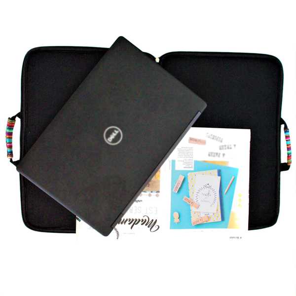 Housse Ordinateur Portable Tissu Péruvien Machu Picchu - Inka Products