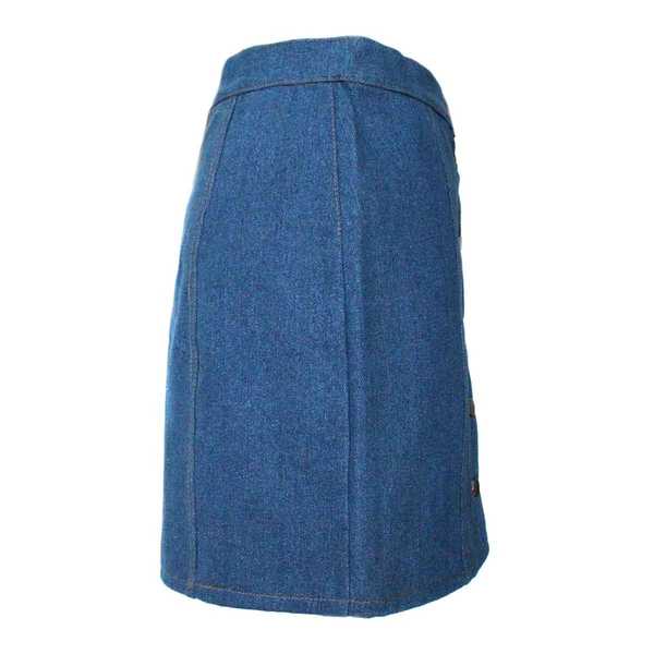 Mini-jupe Femme Denim Bleu Jean Tissu Traditionnel Andin Coloré - Inka Products