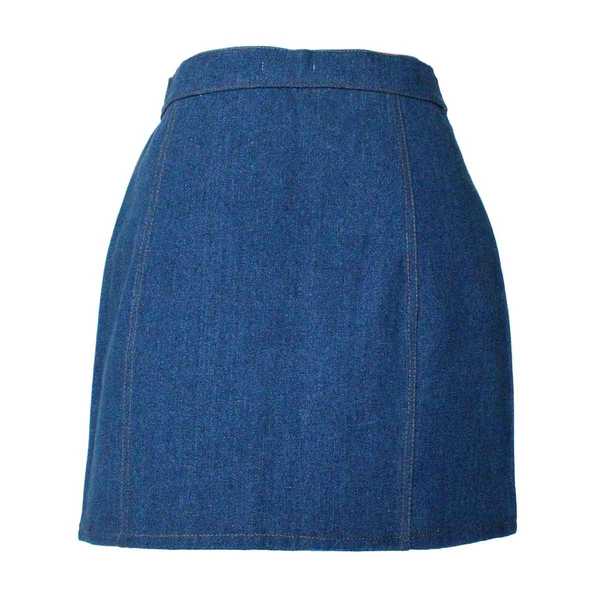 Mini-jupe Femme Denim Bleu Jean Tissu Traditionnel Andin Coloré - Inka Products