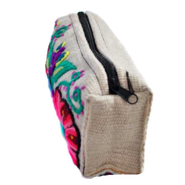 Trousse Ethnique YURIANA Crème Brodé Main - Inka Products