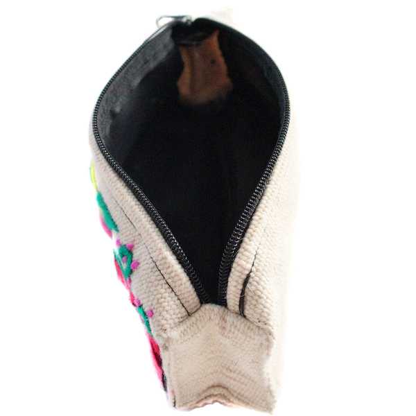 Trousse Ethnique YURIANA Crème Brodé Main - Inka Products