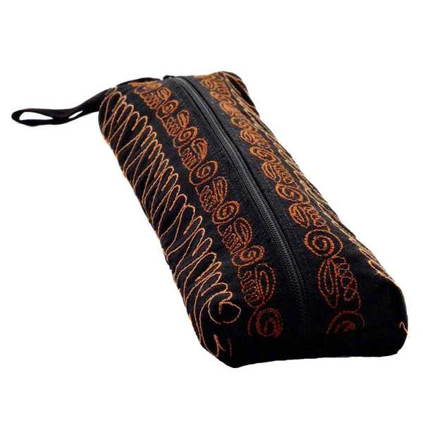 Trousse Vallée du COLCA Noir Motif Vigogne Sauvage - Inka Products