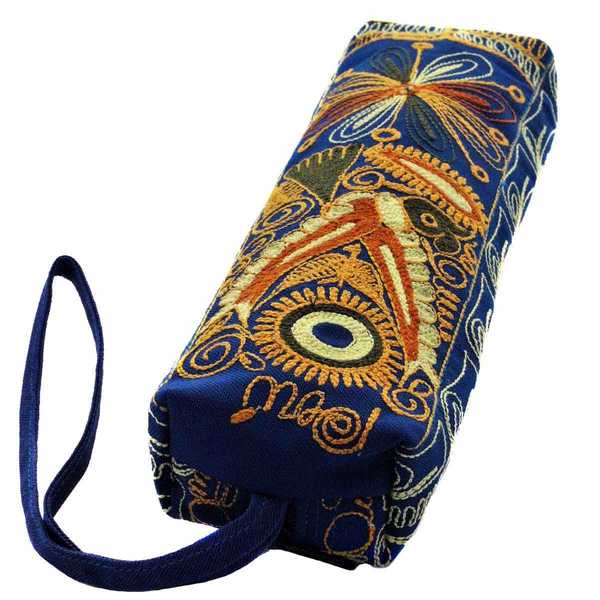 Trousse Vallée du COLCA Bleu Motif Oiseaux des Andes - Inka Products
