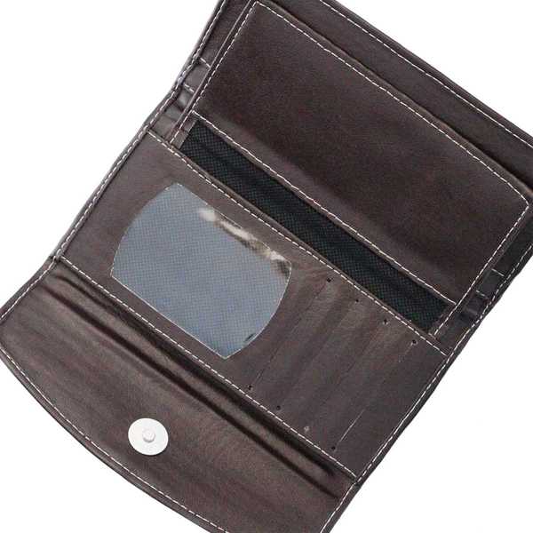 Portefeuille Péruvien CHUMPI Marron Coloré Ethnique - Inka Products