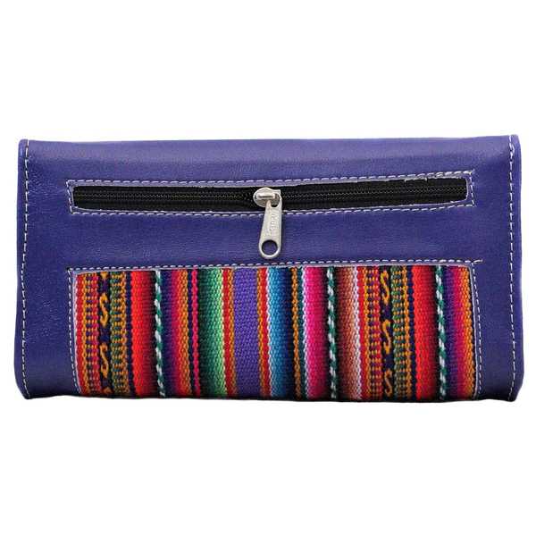 Portefeuille Péruvien KUYU Violet Coloré Ethnique - Inka Products