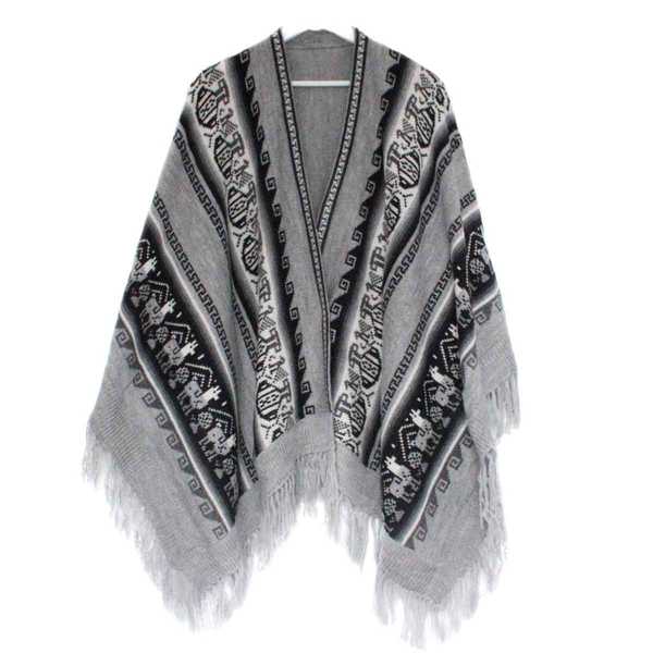 Poncho Alpaga JAYWAY Motifs Ethniques - Inka Products