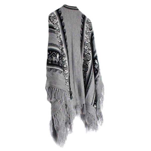 Poncho Alpaga JAYWAY Motifs Ethniques - Inka Products
