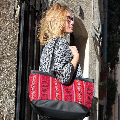 Cape Alpaga HAPPINA Motifs Ethniques Félin - Inka Products