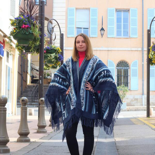Poncho Alpaga JAYWAY Motifs Ethniques - Inka Products