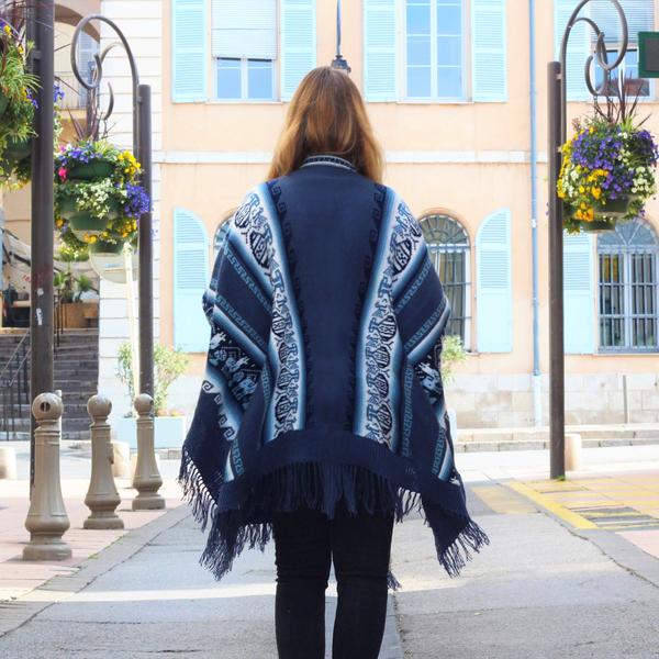 Poncho Alpaga JAYWAY Motifs Ethniques - Inka Products