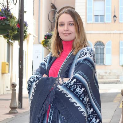 Poncho Alpaga JAYWAY Motifs Ethniques - Inka Products