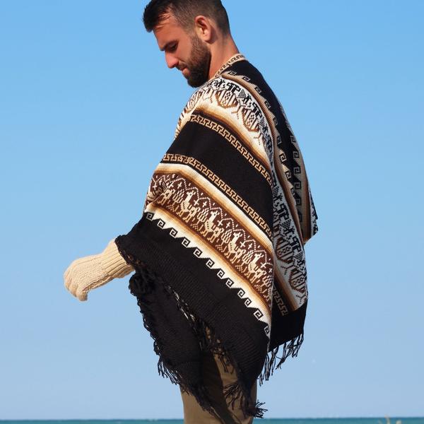 Poncho Alpaga JAYWAY Motifs Ethniques - Inka Products