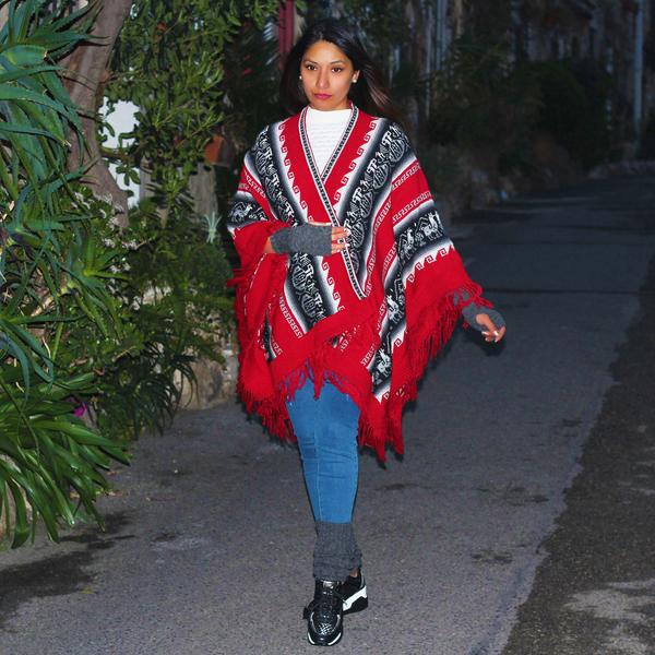 Poncho Alpaga JAYWAY Motifs Ethniques - Inka Products