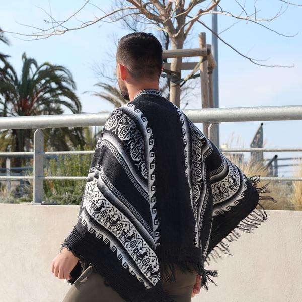Poncho Alpaga JAYWAY Motifs Ethniques - Inka Products