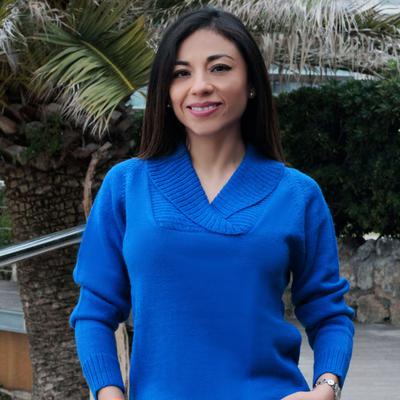 Pull tricoté laine alpaga Col V roulé côtelé - Inka Products