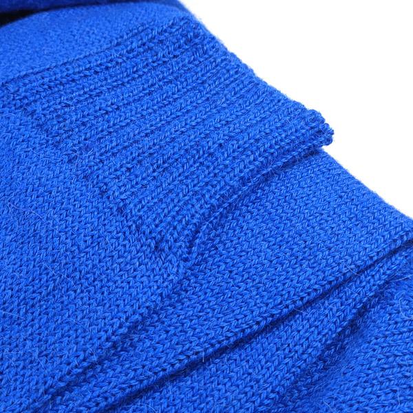 Pull tricoté laine alpaga Col V roulé côtelé - Inka Products