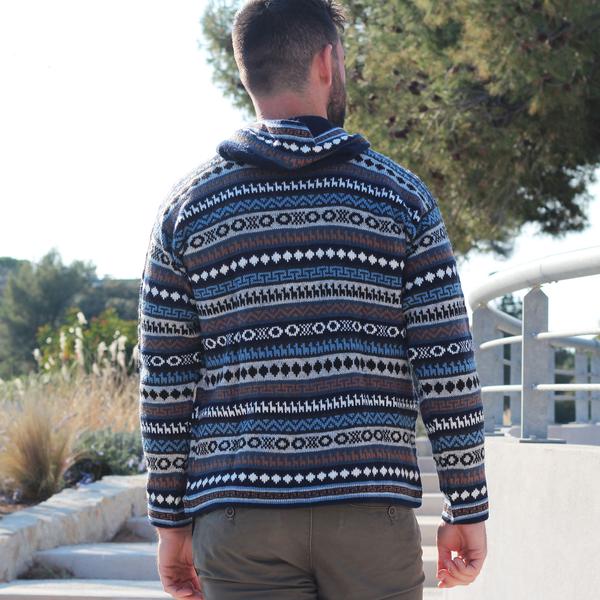 Pull Veste Homme Andine Péruvien Ethnique - Inka Products