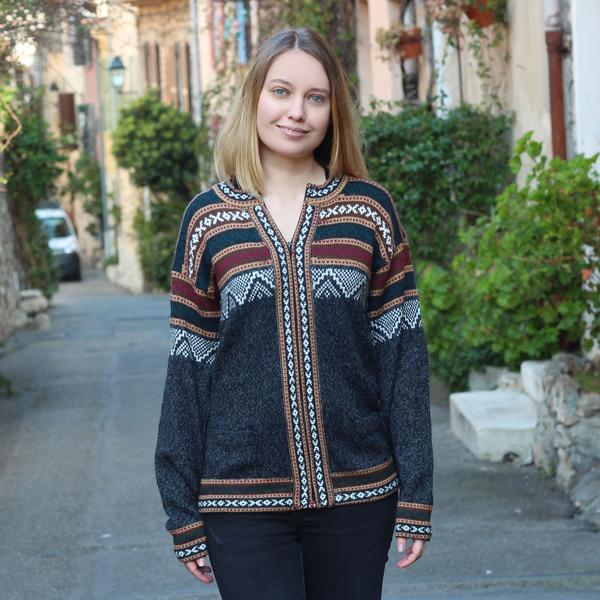 Pull Homme-Femme Andine Ethnique Croix Chacana - Inka Products