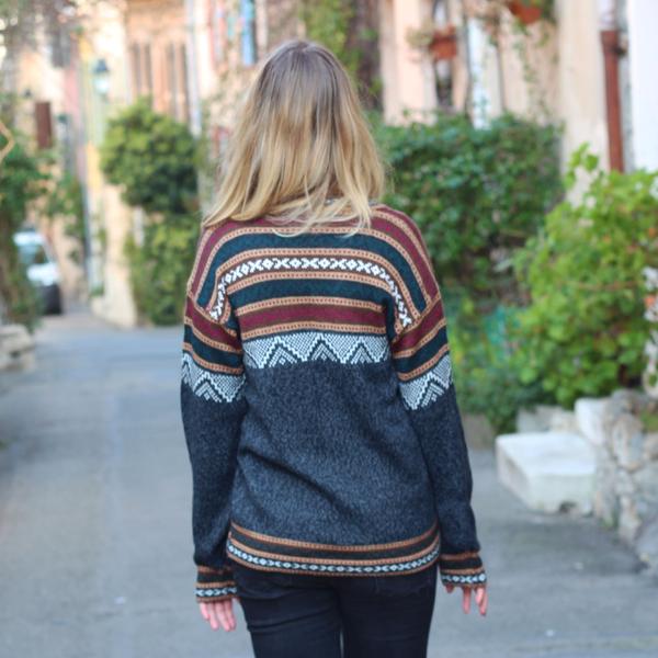 Pull Homme-Femme Andine Ethnique Croix Chacana - Inka Products