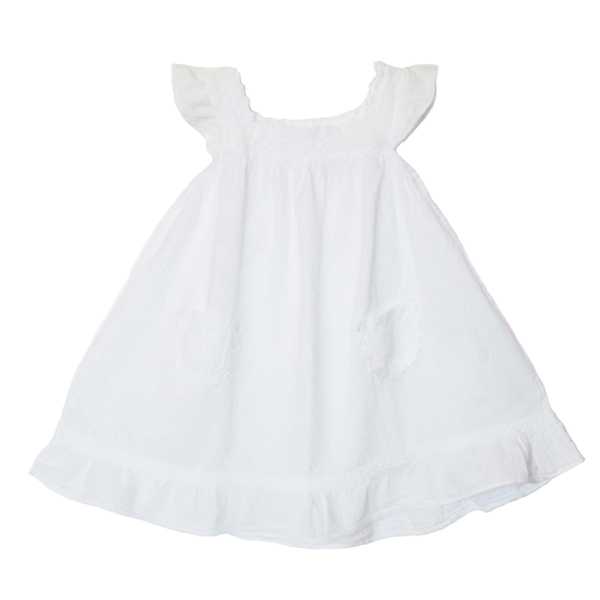 Robe Fille Épaules Dénudées En Coton Broderie Péruvienne - Inka Products