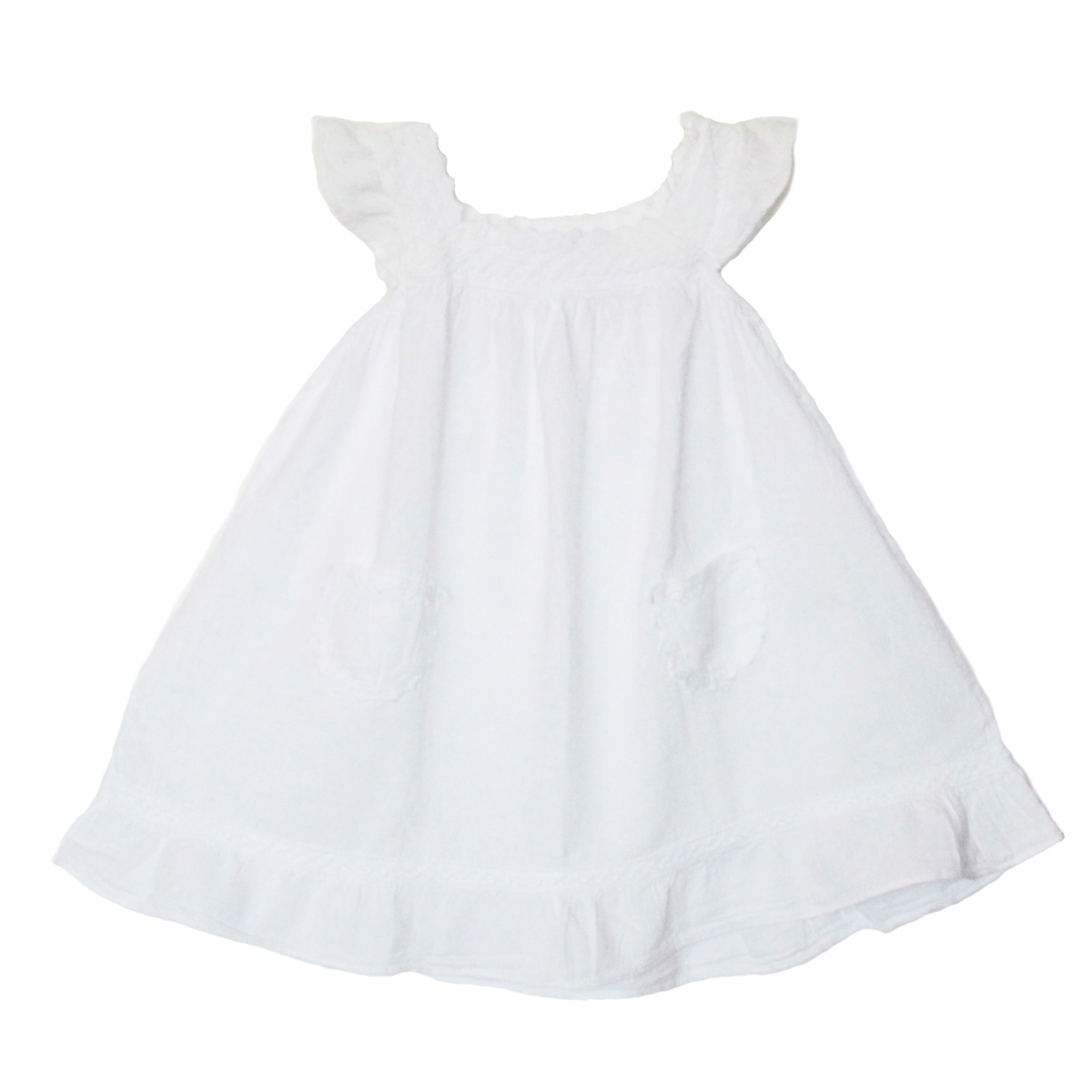 Inka-Products-Robe Fille Épaules Dénudées-En Coton Broderie Péruvienne