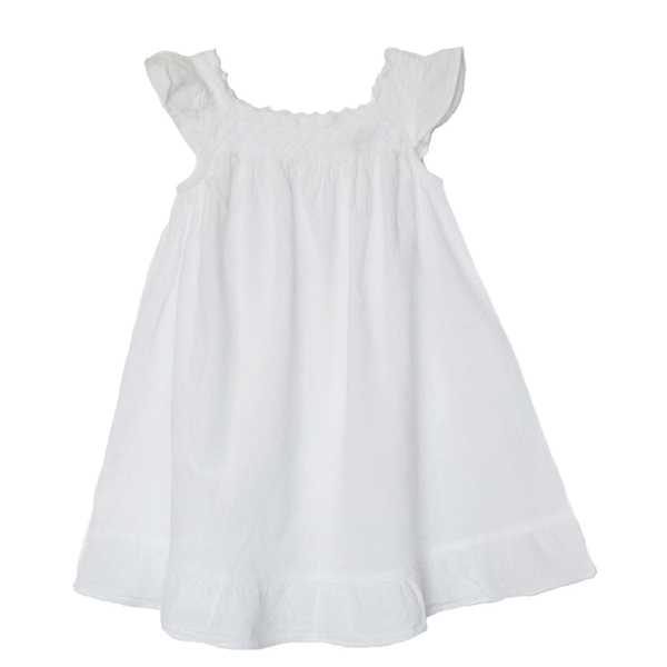 Robe Fille Épaules Dénudées En Coton Broderie Péruvienne - Inka Products