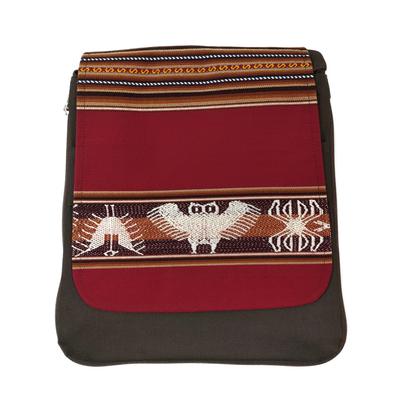 Inka-Products-Sac en Bandoulière MANTA INCA-Pour Homme Oiseaux Nazca