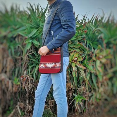 Sac en Bandoulière MANTA INCA Pour Homme Oiseaux Nazca - Inka Products