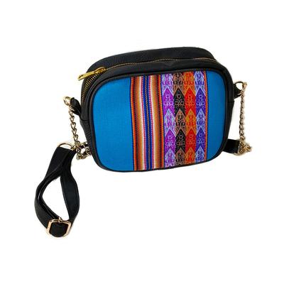 Inka-Products-Sac en Bandoulière Femme LOLITA-Toile Péruvienne Motifs Ethniques