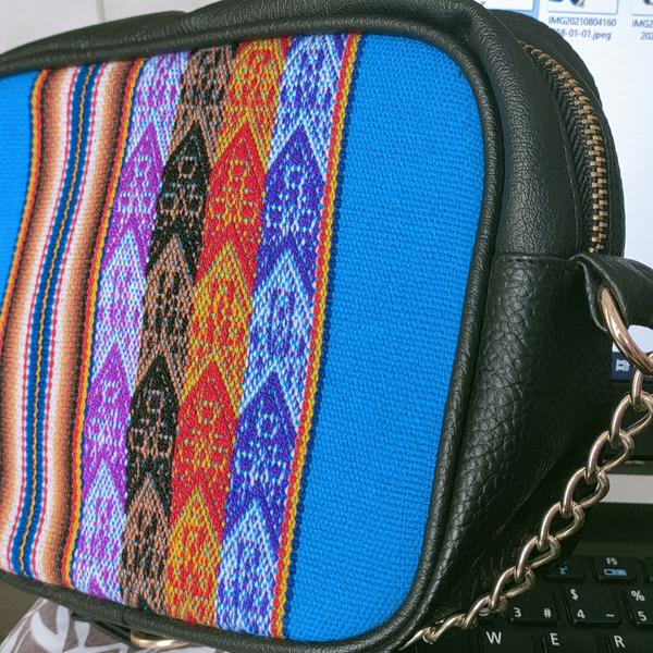 Sac en Bandoulière Femme LOLITA Toile Péruvienne Motifs Ethniques - Inka Products