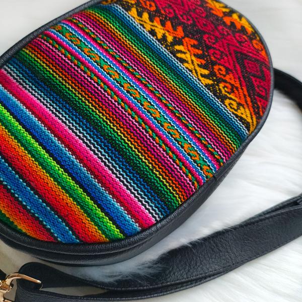 Sac en Bandoulière en Similicuir Rond - Inka Products