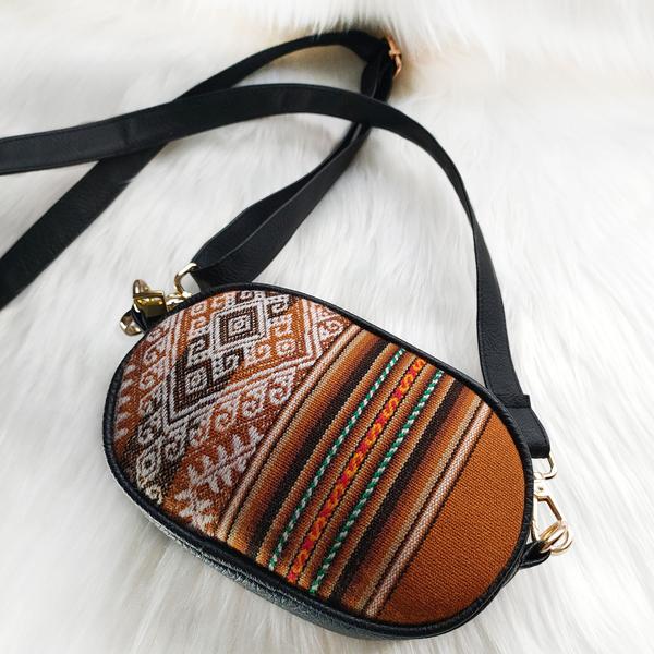 Sac en Bandoulière en Similicuir Rond - Inka Products