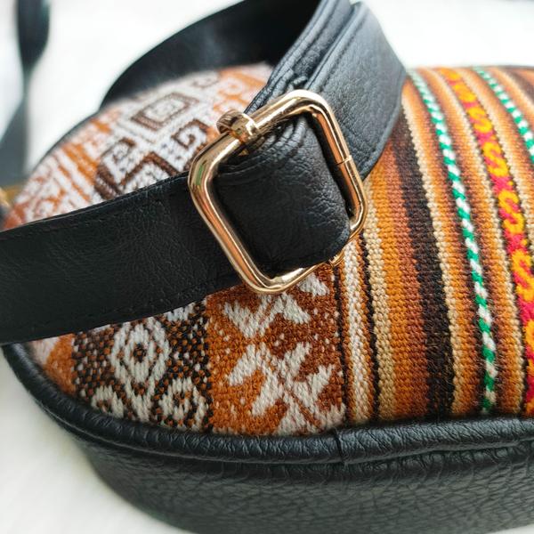 Sac en Bandoulière en Similicuir Rond - Inka Products