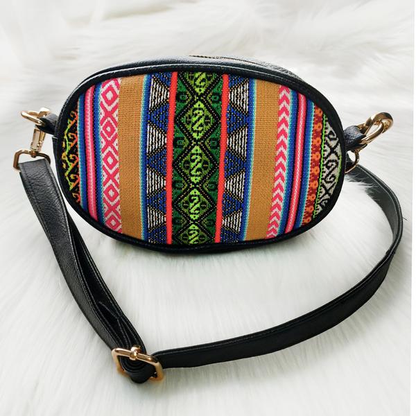 Sac en Bandoulière en Similicuir Rond - Inka Products