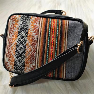 Inka-Products-Sac Bandoulière Femme LOLITA-Toile Péruvienne Motifs Ethniques