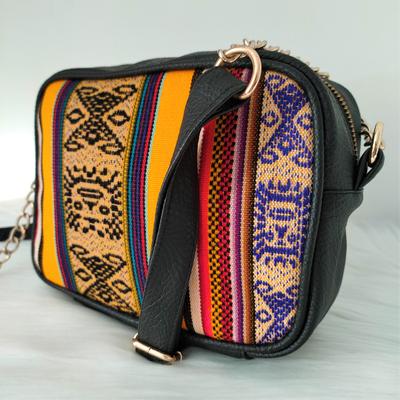 Inka-Products-Sac Bandoulière Femme LOLITA-Toile Péruvienne Motifs Ethniques