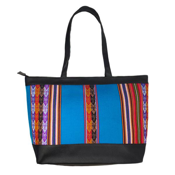 Sac à Main Cabas Ethnique XL Tissu Péruvien - Inka Products