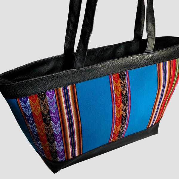 Sac à Main Cabas Ethnique XL Tissu Péruvien - Inka Products