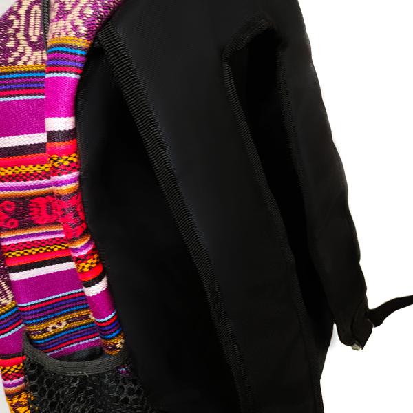 Sac à dos Aventura Tissu Traditionnel Péruvien Vitelotte - Inka Products