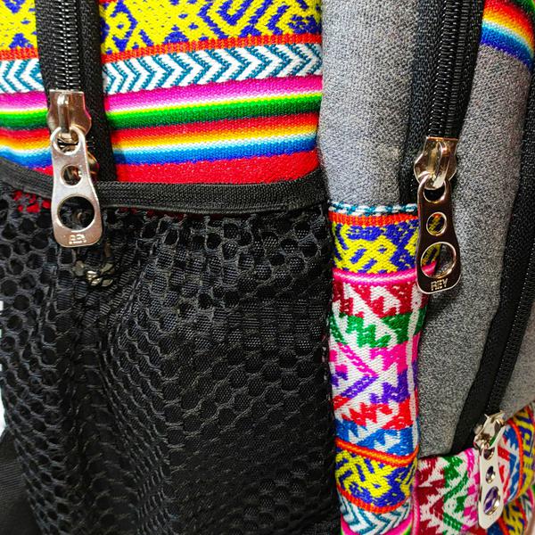 Sac à dos Aventura Tissu Traditionnel Péruvien Ayacucho - Inka Products