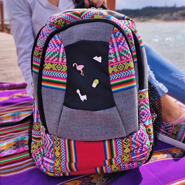 Sac à dos Aventura Tissu Traditionnel Péruvien Ayacucho - Inka Products