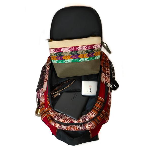 Sac à dos Aventura Tissu Traditionnel Péruvien Vinicunca - Inka Products