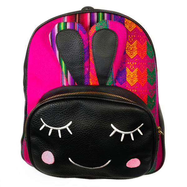 Sac à dos Mon Petit Lapin Tissu Traditionnel Péruvien Flor de la Cantuta - Inka Products