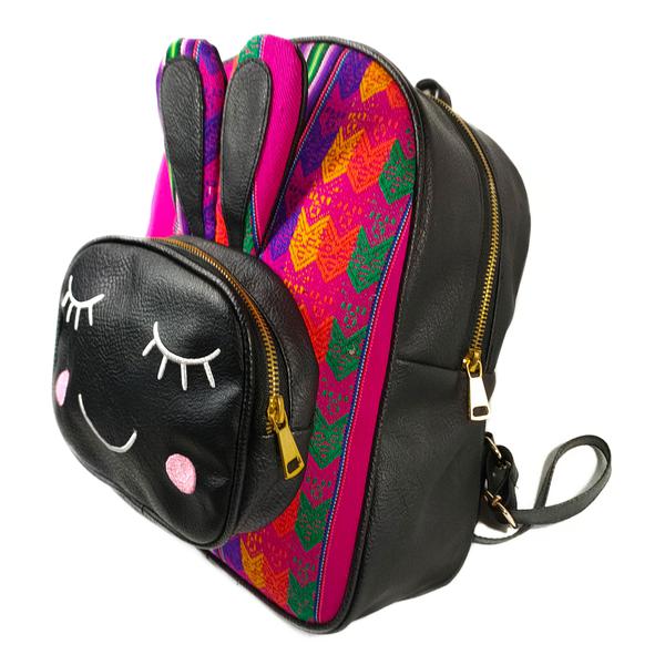 Sac à dos Mon Petit Lapin Tissu Traditionnel Péruvien Flor de la Cantuta - Inka Products
