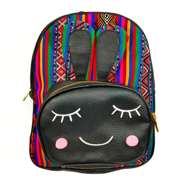 Sac à dos Mon Petit Lapin Tissu Traditionnel Amazonie Péruvienne - Inka Products