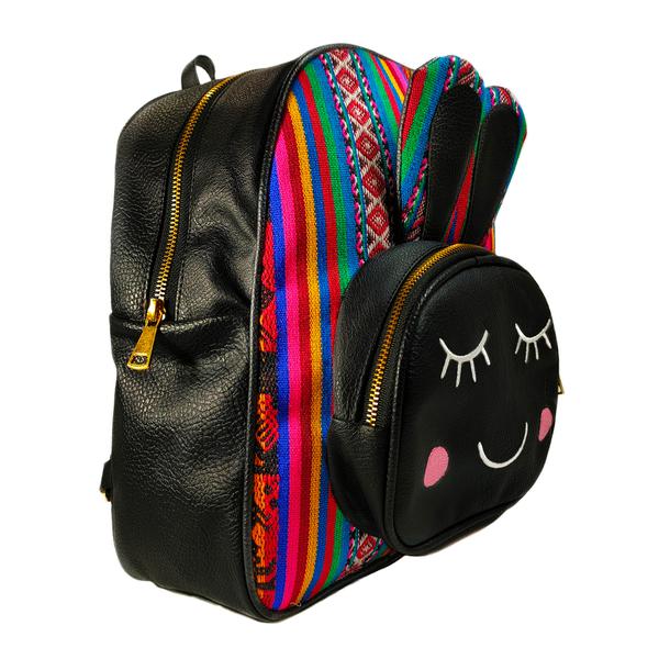 Sac à dos Mon Petit Lapin Tissu Traditionnel Amazonie Péruvienne - Inka Products